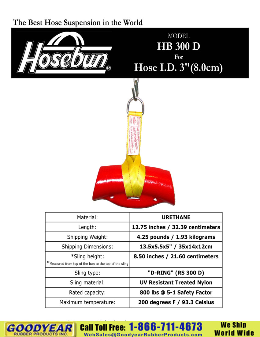 3 inch Hose Bun and Hose suspension,