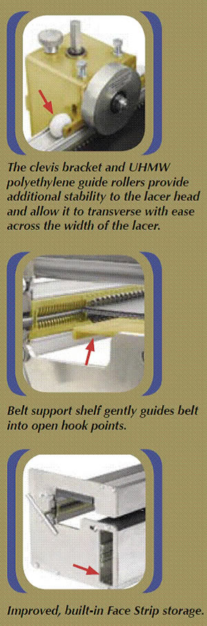 Clipper Belt Lacing Size Chart
